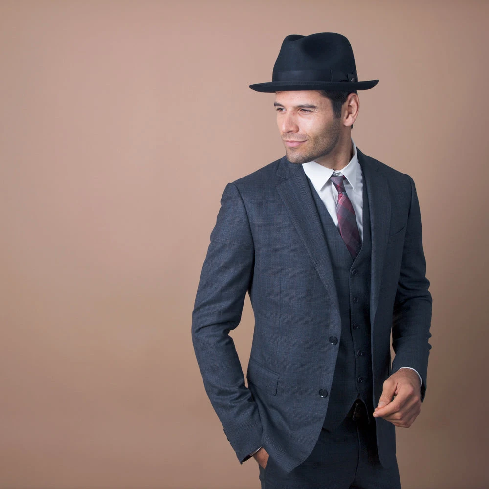 Layover - Walrus Hats Center Dent Wool Felt Fedora Hat 8 Layover - Walrus Hats Center Dent Wool Felt Fedora Hat - Image 8