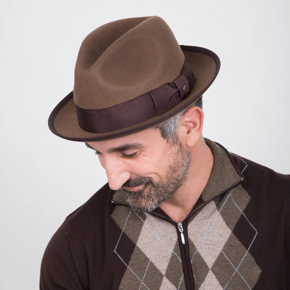 Layover - Walrus Hats Center Dent Wool Felt Fedora Hat 14 Layover - Walrus Hats Center Dent Wool Felt Fedora Hat - Image 14