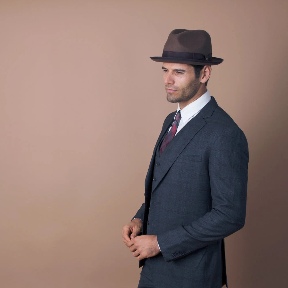 Layover - Walrus Hats Center Dent Wool Felt Fedora Hat 16 Layover - Walrus Hats Center Dent Wool Felt Fedora Hat - Image 16