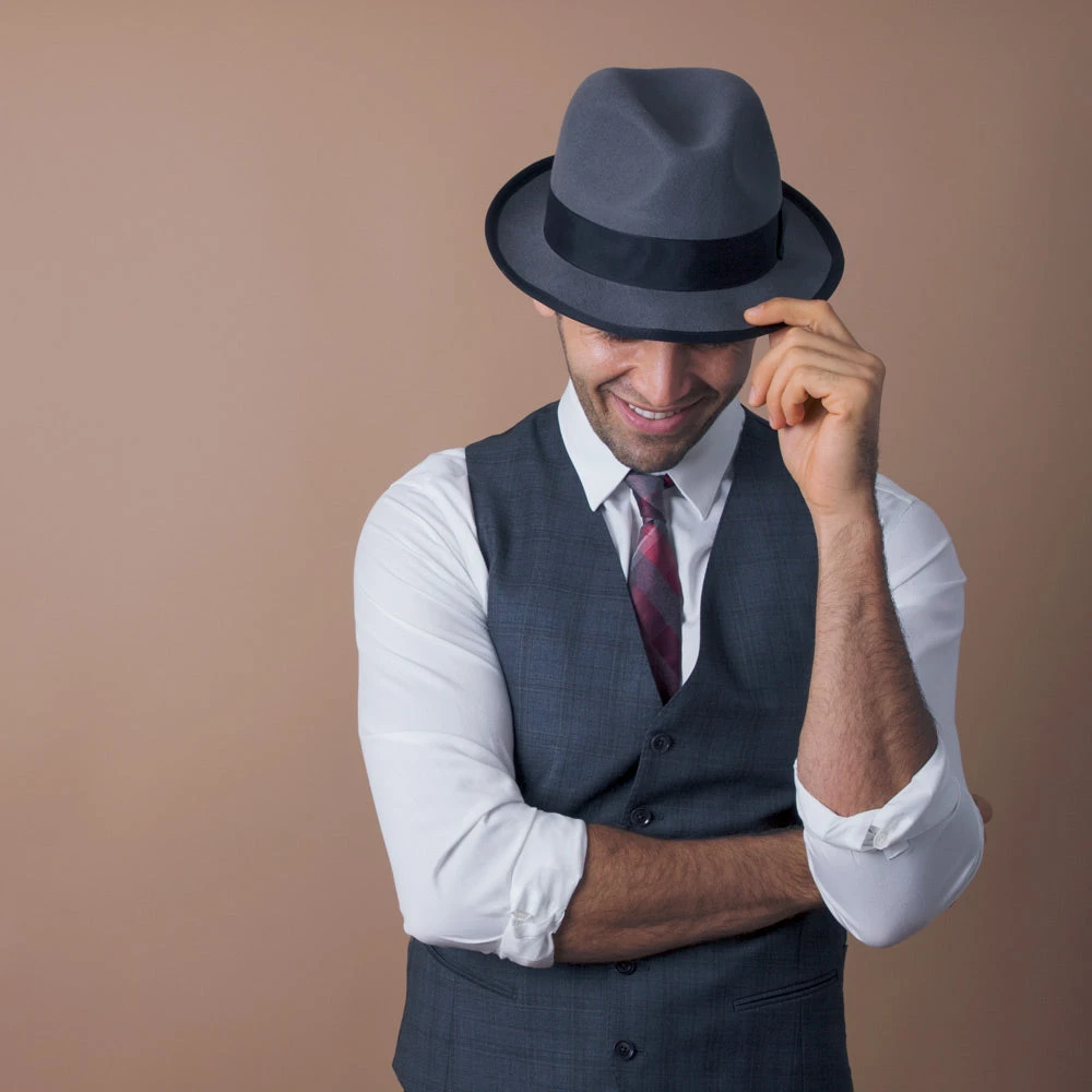 Layover - Walrus Hats Center Dent Wool Felt Fedora Hat 9 Layover - Walrus Hats Center Dent Wool Felt Fedora Hat - Image 9