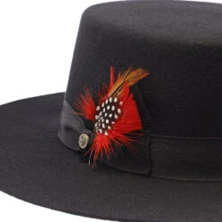 East Coast - Walrus Hats Wool Felt Bolero Hat -Hat Shop H7025 BLK 3a