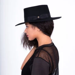 East Coast - Walrus Hats Wool Felt Bolero Hat -Hat Shop H7025 BLK mo f1