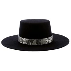 Serpentine - Walrus Hats Wool Felt Bolero Hat 15 Serpentine - Walrus Hats Wool Felt Bolero Hat -Hat Shop H702606 BLK 1