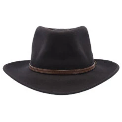 Sightseer - Walrus Hats Wool Fedora Hat -Hat Shop H7039 BLK 1a