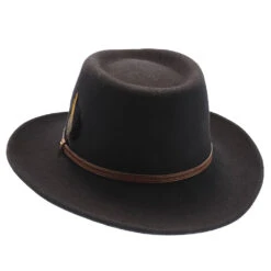 Sightseer - Walrus Hats Wool Fedora Hat -Hat Shop H7039 BLK 5a