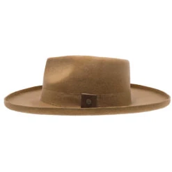 On Fleek - Walrus Hats Wool Fedora Hat -Hat Shop H7061 CAMELL 2a