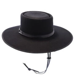 High Key - Walrus Hats Wool Bolero Hat -Hat Shop H7064 BLK 5a