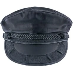 Aegean Capheria Leather Fisherman Hat -Hat Shop aegean greek fisherman capheria aegean aeg103 brown leather greek fisherman hat hat 16524306153612