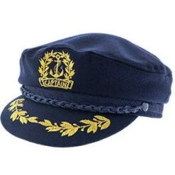 Aphrodite - Aegean Wool Blend Captain's Cap - Made In Greece -Hat Shop aegean greek fisherman navy 6 7 8 aphrodite aegean aeg111 navy wool blend captain s cap hat 16556510609548