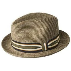 Salem - Bailey Poly Braid Toyo Straw Fedora Hat -Hat Shop bailey trilby salem bailey poly braid toyo straw fedora hat hat 16556578341004