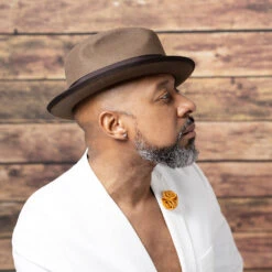 Layover - Walrus Hats Center Dent Wool Felt Fedora Hat 36 Layover - Walrus Hats Center Dent Wool Felt Fedora Hat -Hat Shop brown hat 004