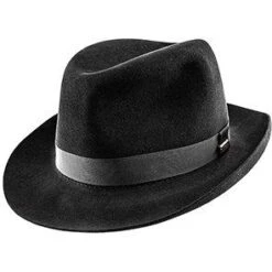 Christys Of London Black Foldaway Derby Fur Felt Hat - 0996