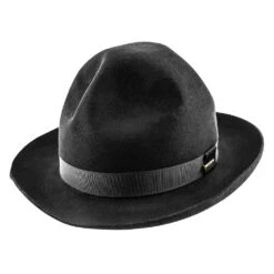 Christys Of London Black Foldaway Derby Fur Felt Hat - 0996 -Hat Shop christys of london homburg christys of london black foldaway derby fur felt hat 0996 hat 16524275417228