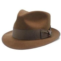 Hashtag - Dobbs Wool Felt Fedora Hat -Hat Shop dobbs fedora cognac large hashtag dobbs wool felt fedora hat hat 16556550127756