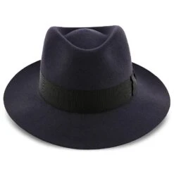 Egan - Dobbs Navy Fur Felt Fedora Hat 25 Egan - Dobbs Navy Fur Felt Fedora Hat -Hat Shop dobbs fedora egan dobbs navy fur felt fedora hat hat 16524525731980