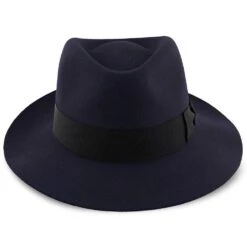 Egan - Dobbs Navy Fur Felt Fedora Hat 26 Egan - Dobbs Navy Fur Felt Fedora Hat -Hat Shop dobbs fedora egan dobbs navy fur felt fedora hat hat 16524525764748