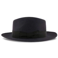 Egan - Dobbs Navy Fur Felt Fedora Hat 28 Egan - Dobbs Navy Fur Felt Fedora Hat -Hat Shop dobbs fedora egan dobbs navy fur felt fedora hat hat 16524525830284