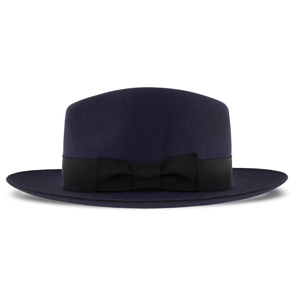 Egan - Dobbs Navy Fur Felt Fedora Hat 10 Egan - Dobbs Navy Fur Felt Fedora Hat - Image 10