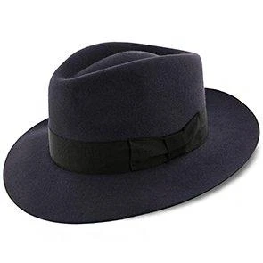 Egan - Dobbs Navy Fur Felt Fedora Hat 1 Egan - Dobbs Navy Fur Felt Fedora Hat