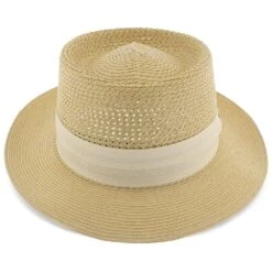 Bishop - Dobbs Straw Porkpie Hat - DSBISH -Hat Shop dobbs porkpie bishop dobbs straw porkpie hat dsbish hat 16524204015756