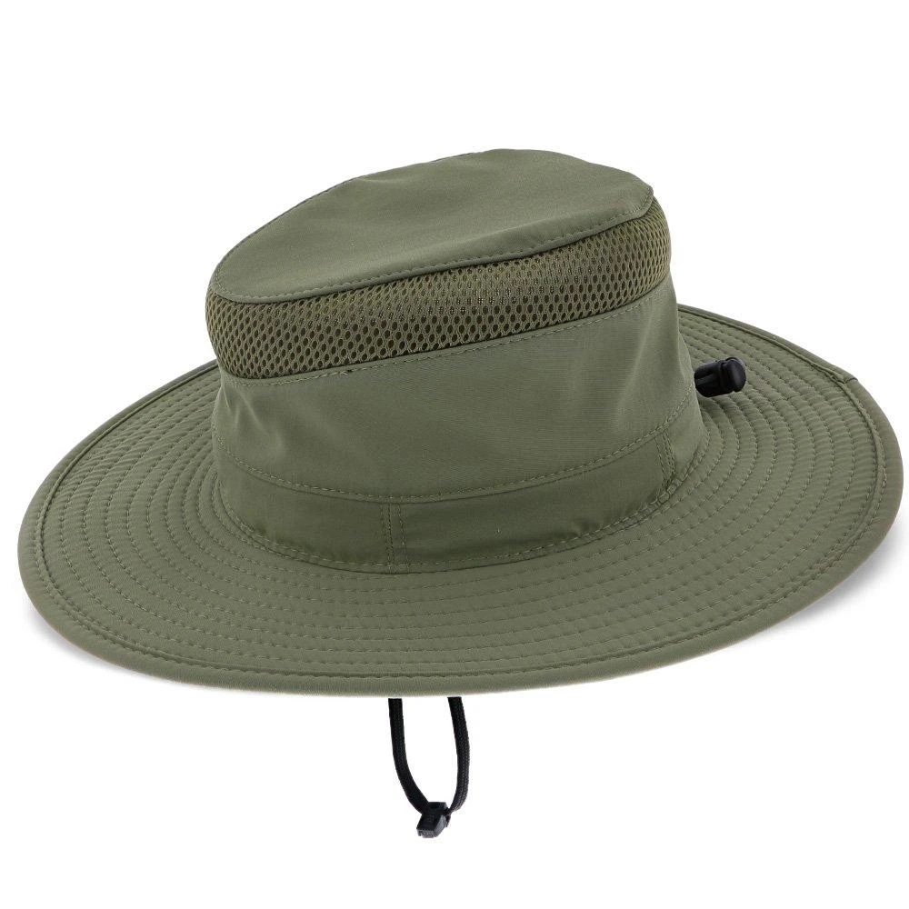 Peak - Dorfman Pacific Fossil 100% Nylon Outback Hat 2 Peak - Dorfman Pacific Fossil 100% Nylon Outback Hat - Image 2
