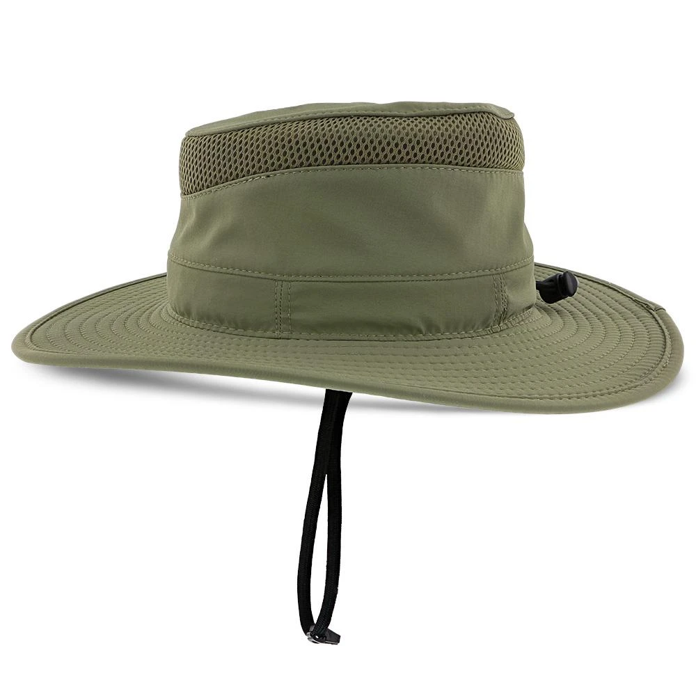 Peak - Dorfman Pacific Fossil 100% Nylon Outback Hat 4 Peak - Dorfman Pacific Fossil 100% Nylon Outback Hat - Image 4