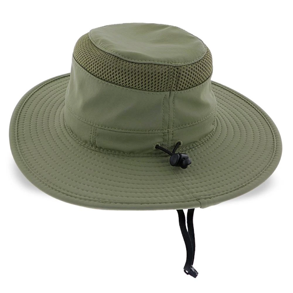 Peak - Dorfman Pacific Fossil 100% Nylon Outback Hat 5 Peak - Dorfman Pacific Fossil 100% Nylon Outback Hat - Image 5