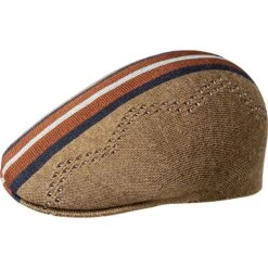 Stripe 507 - Kangol Wool Flat Cap -Hat Shop f5f426823447fd64926600c5b72ee6bb