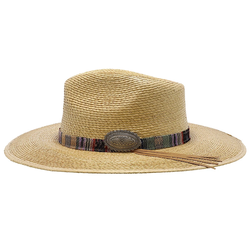 Saltillo - Charlie 1 Horse Straw Fedora Hat 3 Saltillo - Charlie 1 Horse Straw Fedora Hat - Image 3