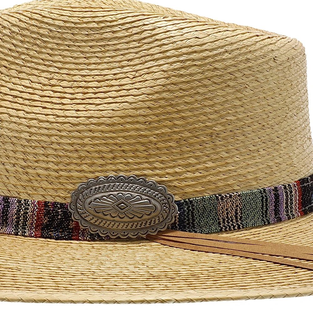 Saltillo - Charlie 1 Horse Straw Fedora Hat 8 Saltillo - Charlie 1 Horse Straw Fedora Hat - Image 8