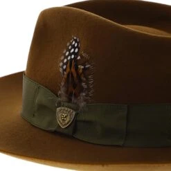 Cool Kid - Dobbs Wool Felt Fedora Hat -Hat Shop h dwcokdb cognac 4