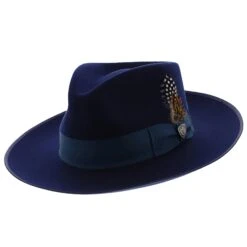 Cool Kid - Dobbs Wool Felt Fedora Hat -Hat Shop h dwcokdb navy 0