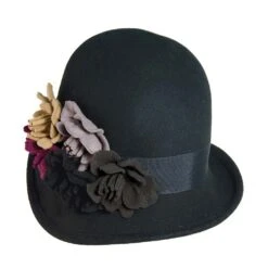 Flora - Scala Wool Cloche Hat -Hat Shop h lf100 blk 0a 5c0a6974 ce7b 4340 bdf7 0b645978b686