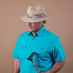 Surfzone - Scala Tan Toyo Straw Blend Fedora Hat -Hat Shop h ms351 mo m1 square