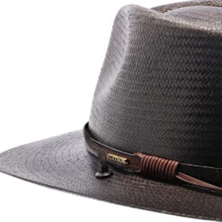 Belgrade - Stetson Shantung Straw Western Hat -Hat Shop h osblgd blk 4a