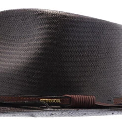 Belgrade - Stetson Shantung Straw Western Hat -Hat Shop h osblgd blk 5a