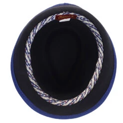 Notes - Santana Wool Felt Fedora Hat -Hat Shop h san372 blk 7a