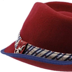 Notes - Santana Wool Felt Fedora Hat -Hat Shop h san372 burg 4a