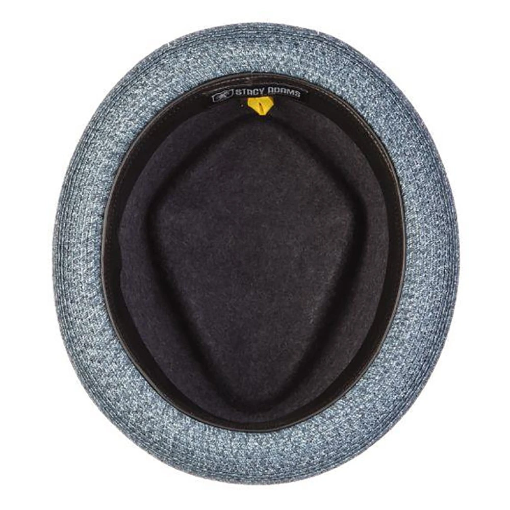 Century - Stacy Adams Wool Felt Fedora Hat With Paper Braid Brim 13 Century - Stacy Adams Wool Felt Fedora Hat With Paper Braid Brim - Image 13