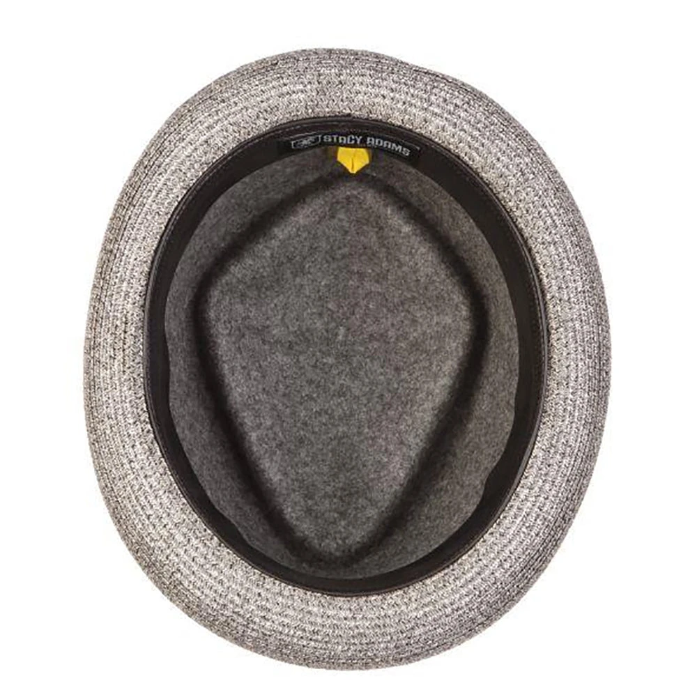 Century - Stacy Adams Wool Felt Fedora Hat With Paper Braid Brim 9 Century - Stacy Adams Wool Felt Fedora Hat With Paper Braid Brim - Image 9