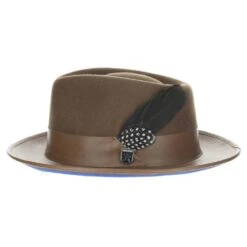 Provo - Stacy Adams Wool Felt Fedora Hat 16 Provo - Stacy Adams Wool Felt Fedora Hat -Hat Shop h saw708 brn 2a