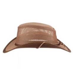 Stetson Mesh Covered Nylon Safari Gambler Hat -Hat Shop h stc205 walnut 02