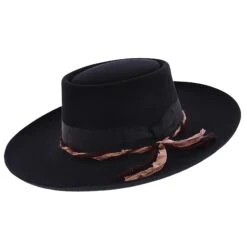 Kings Row - Stetson Wool Felt Bolero Hat 26 Kings Row - Stetson Wool Felt Bolero Hat -Hat Shop h tfkngsr black 1