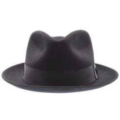 Mercury - Stetson Fur Felt Fedora Hat - TFMCRY 20 Mercury - Stetson Fur Felt Fedora Hat - TFMCRY -Hat Shop h tfmcry blk 2a