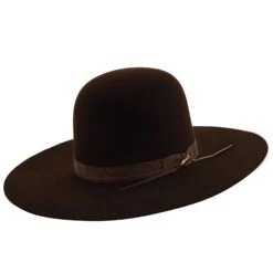 Smith - Stetson Fur Felt Open Crown Western Hat -Hat Shop h tfsmith chocolate 0 b8391e45 995e 45e4 97b4 842eb5a1295f