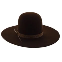 Smith - Stetson Fur Felt Open Crown Western Hat -Hat Shop h tfsmith chocolate 3