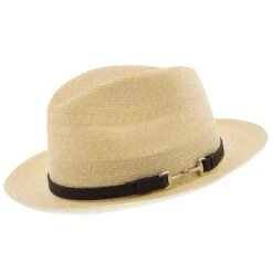 Alimeter - Stetson Hemp Straw Fedora Hat -Hat Shop h tsalmtk 0
