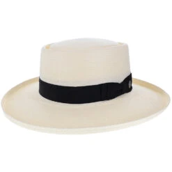 Colonel - Stetson Shantung Straw Gambler Hat 32 Colonel - Stetson Shantung Straw Gambler Hat -Hat Shop h tscolns nat 1a