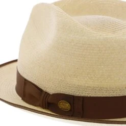 Inwood - Stetson Hemp Fedora Hat - TSINWDB 31 Inwood - Stetson Hemp Fedora Hat - TSINWDB -Hat Shop h tsinwdb natural 4