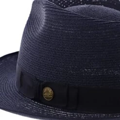 Inwood - Stetson Hemp Fedora Hat - TSINWDB 37 Inwood - Stetson Hemp Fedora Hat - TSINWDB -Hat Shop h tsinwdb navy 4